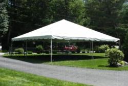 30' x 30' frame tent - 1 piece top